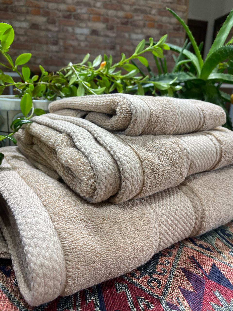 100% Cotton Luxurious Towel Set (30x50, 50x90, 70x140 cm)